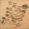 13pcs Vintage Antique Old Brass Skeleton Alloy Keys Lot Cabinet Barrel Lock Hand Sanitzer Holder Key Chain Home Decor 4
