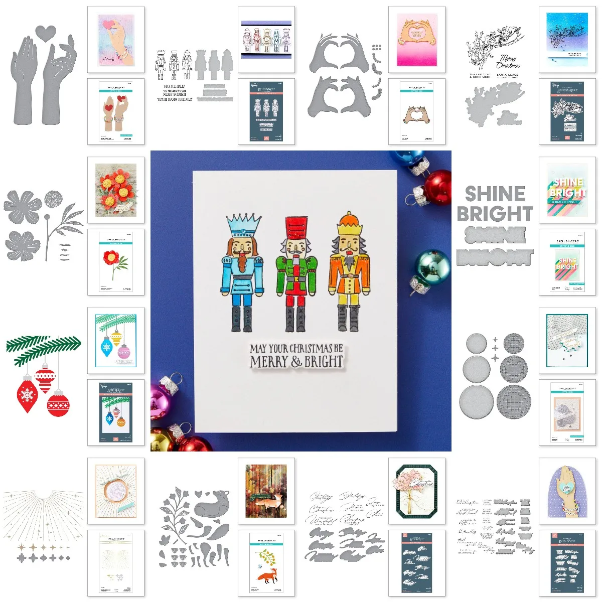 Nutcracker Trio Press Ornamental Press Plates New Metal Cutting Dies Stamps Craft Embossing Make Paper Greeting Card Making