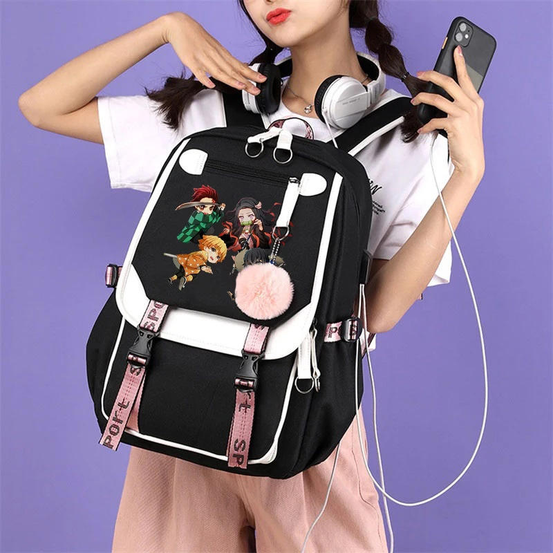 Demon Slayer Anime Backpack Climbing Outdoor Hiking Men's Backpack