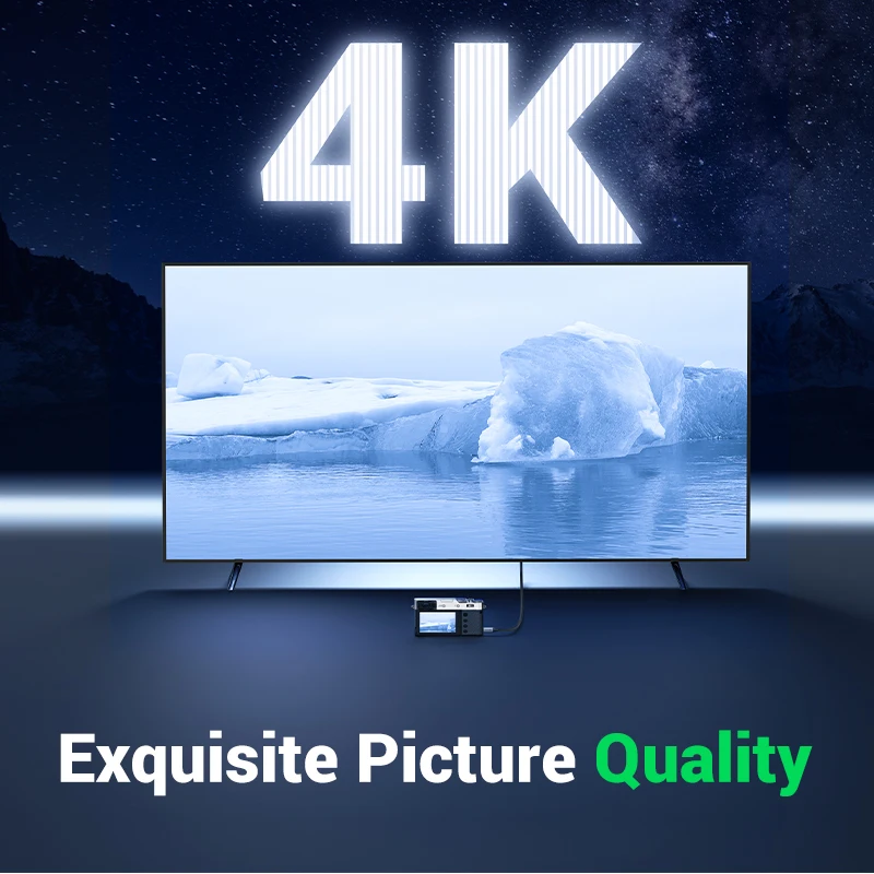UGREEN-ũ HDMI ̺ 4K/60H ũ HDMI-HDMI ̺, GoPro  Ϳ Male-Male, 1m 1.5m 2m 3m ũ HDMI ̺