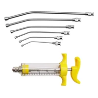 1 Set of Bird Feeding Syringe Kit 10ml/20ml With 6 Pcs Curved Gavage Tube Parrot Pigeon Pet Bird Supplies 2