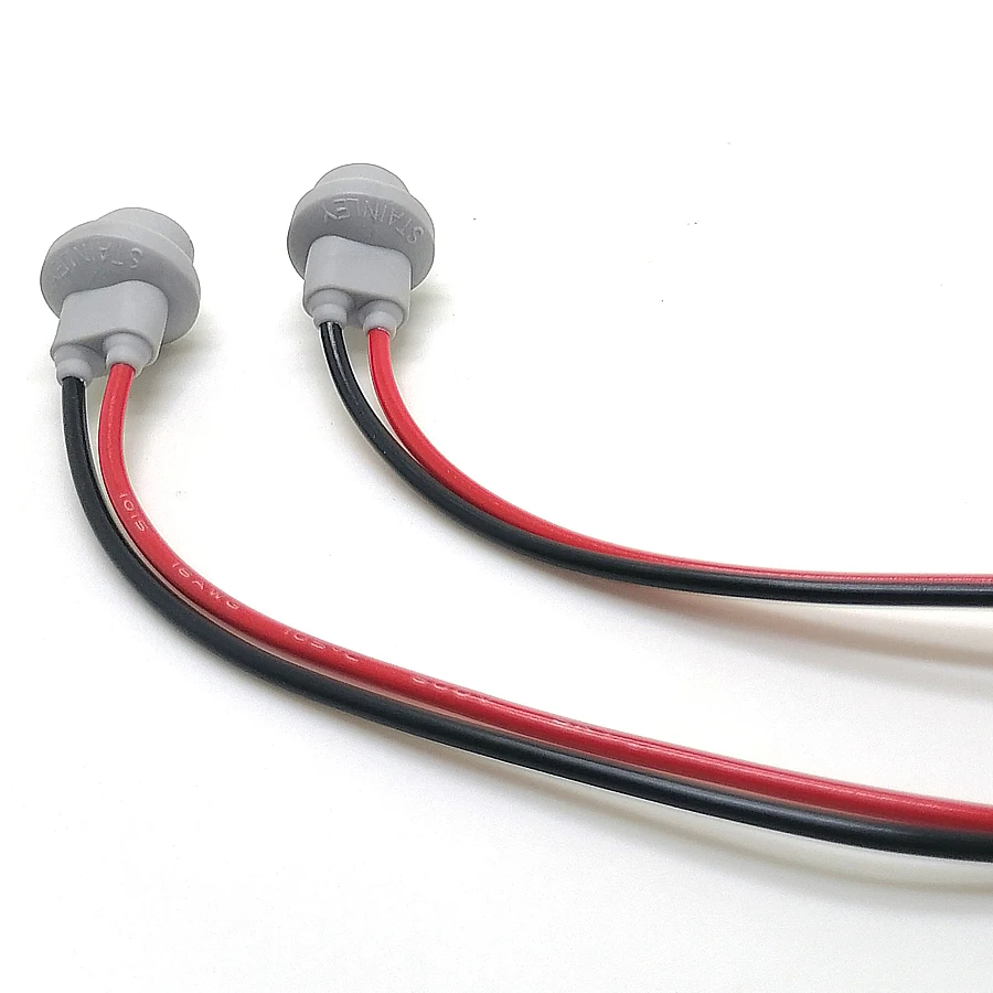 Rubber T10 W5W Lamp Base Adapter Cable 4Pcs For Car Truck Clearance Side Marker Parking Lights Bulb Holder