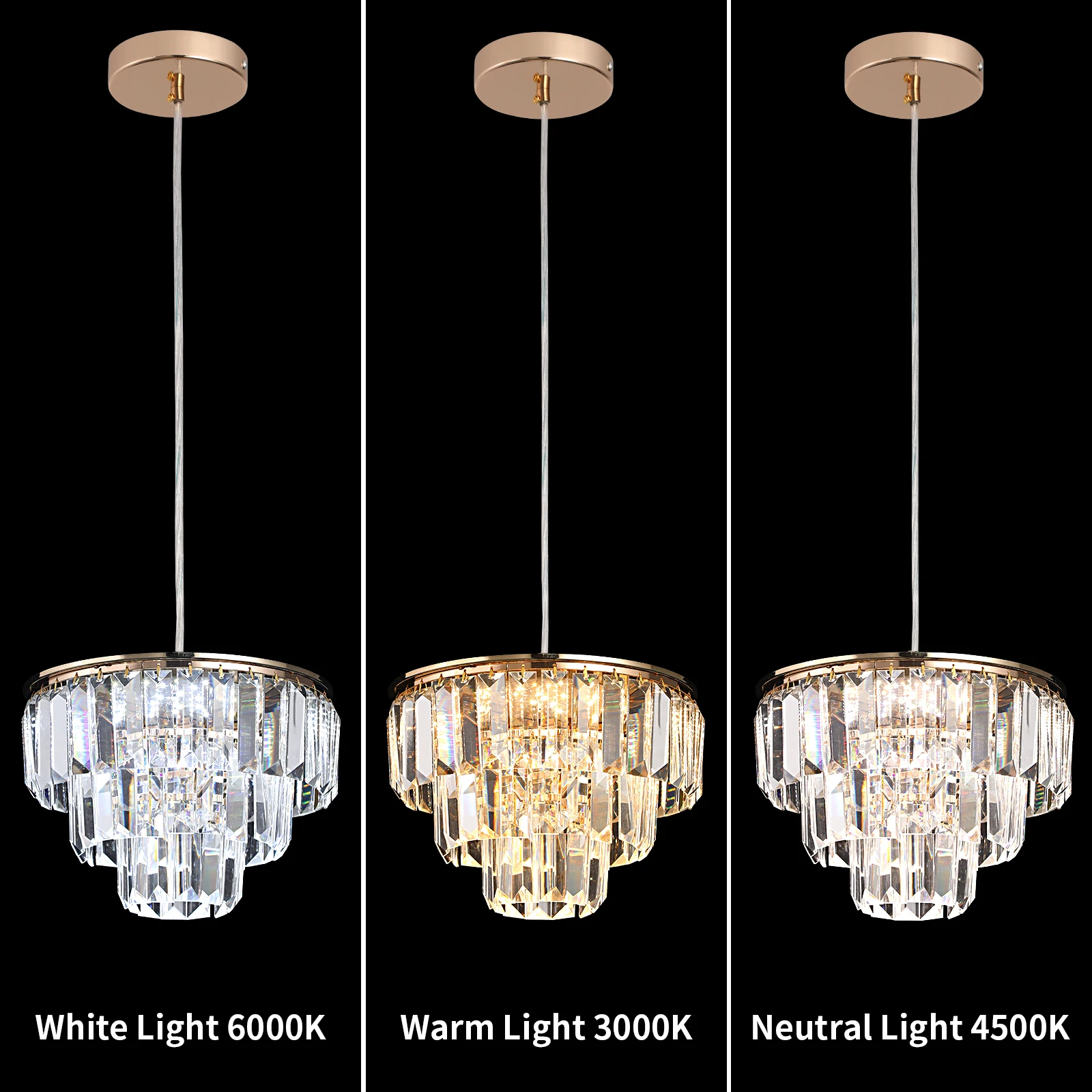 Moderne Kristall Led Anhänger Licht Luxus Kronleuchter Unterputz Decke Lampe Leuchte Schlafzimmer Wohnzimmer Küche Insel Glanz – Detail 16