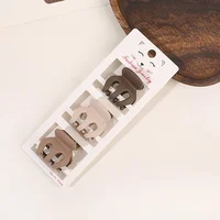 New Fashion Coffee Color Three-piece Set Frosted Geometric  Hairpin Hair Clip Barrettes for Women Girl Hair Accessorie Headwear - Image 4