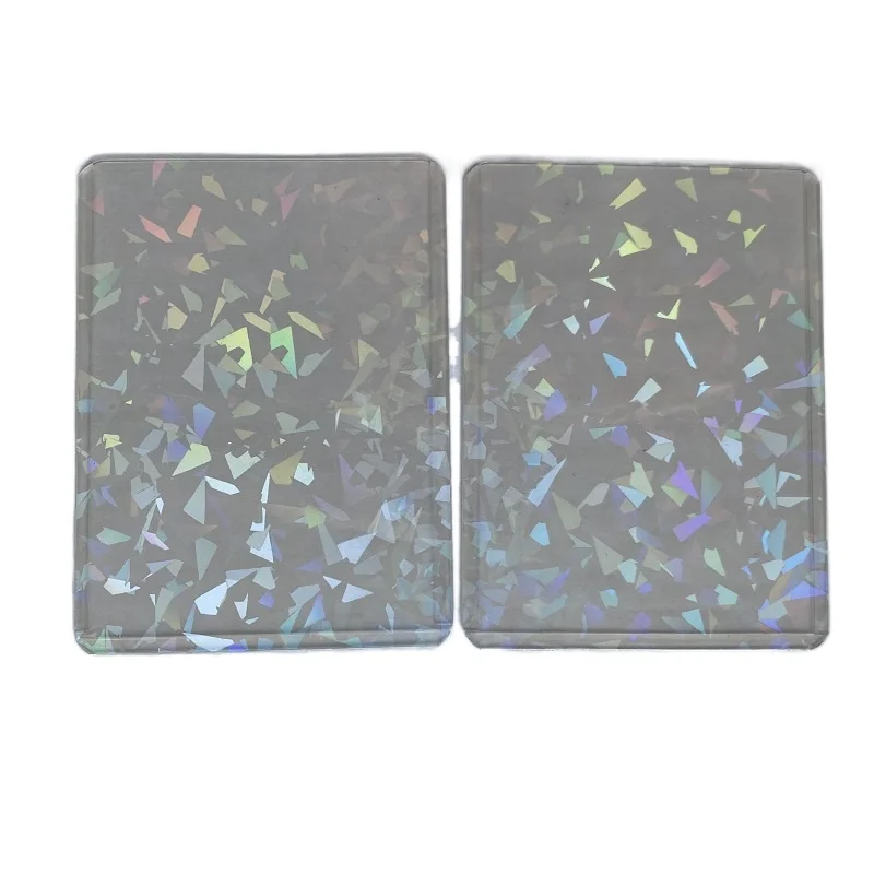 

10Count Laser Flashing TopLoader for Boad Game Cards Protector 3"x4"Hard Card Sleeves for Trading Idol Photocard Foil Film Cover