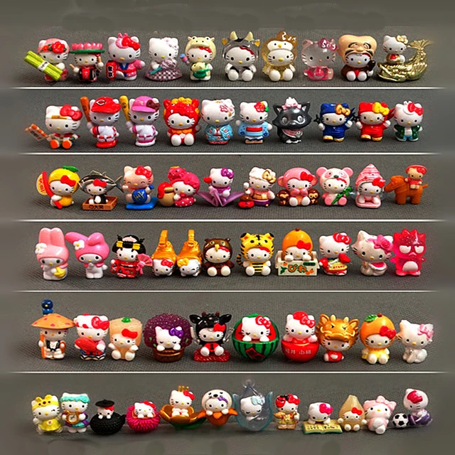 Sanrio Hello Kitty 10-100 Pieces Random Mini Doll Kitty Doll Model 
