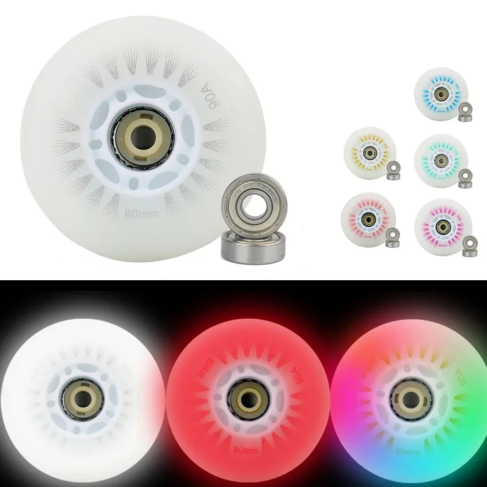 Inline Skate Flash Wheels Magnetic Core Bearing 64MM-110MM Skate Wheels Quad Skates Core