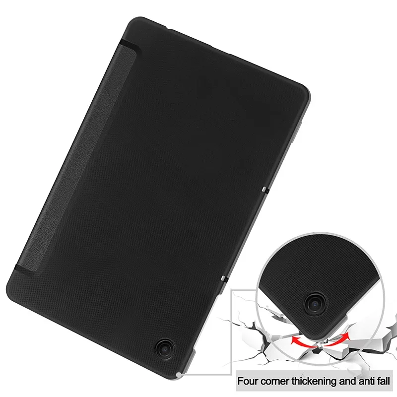 Deluxe Tri-Folding Leather Stand Smart Tablet Case Cover