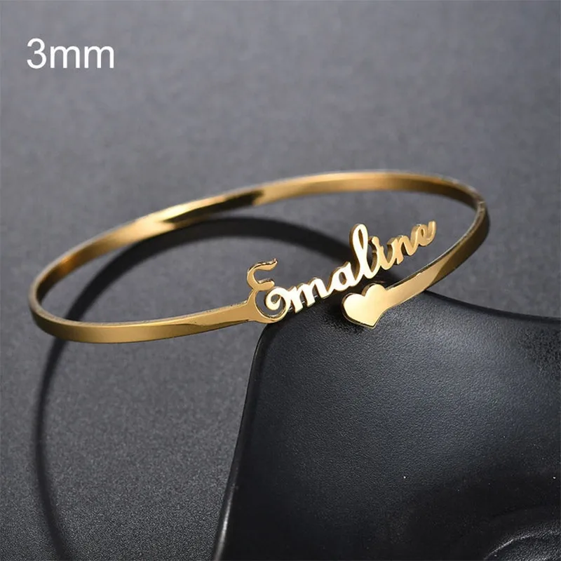 Roestvrij Stalen Armband Met Aangepaste Naam Voor Vrouwen Beginletters Zilver Goud Gepersonaliseerde Armband Luxe Sieraden Cadeau Voor Moeder