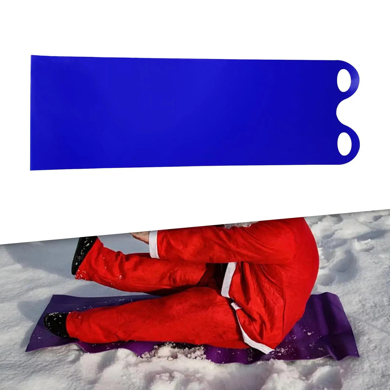 Snow Board Mat Flexible Snow Sled Flying Carpet Snowboard Sled Roll up Sled with Handles Lightweight Ski Board Winter Toy