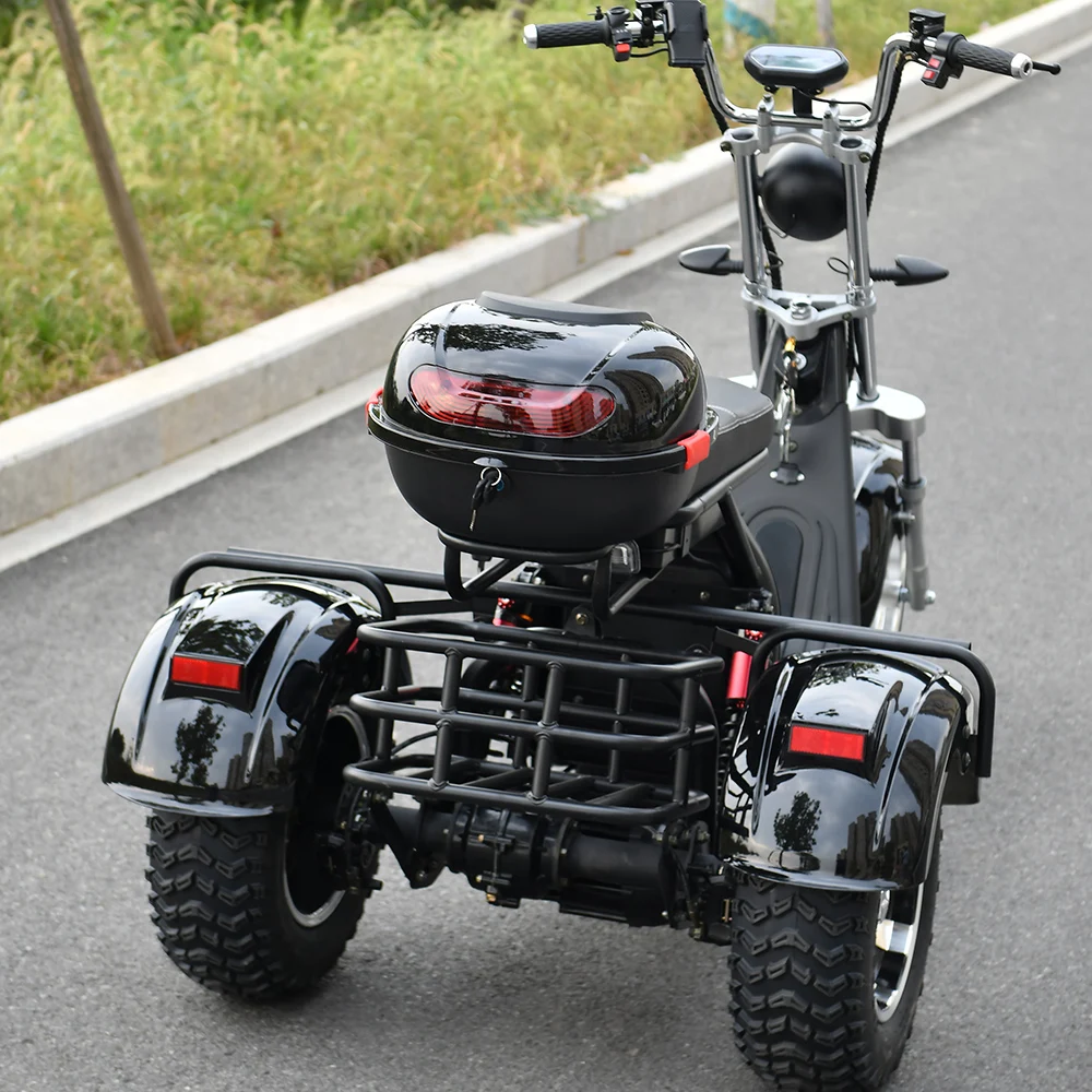 Electric Scooter Citycoco Adult Electric 3 Wheel Scooter 2000W Motor 60V20AH Max Load 250KG Max Speed 40KM/H 18 Inch Fat Tire Electric Motorcycle