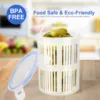 Multifunctional Food Container Pickle Jar with Strainer Insert Leak-Proof Lid Pickle Flip Jar Bucket Fresh Box Draining Basket 4