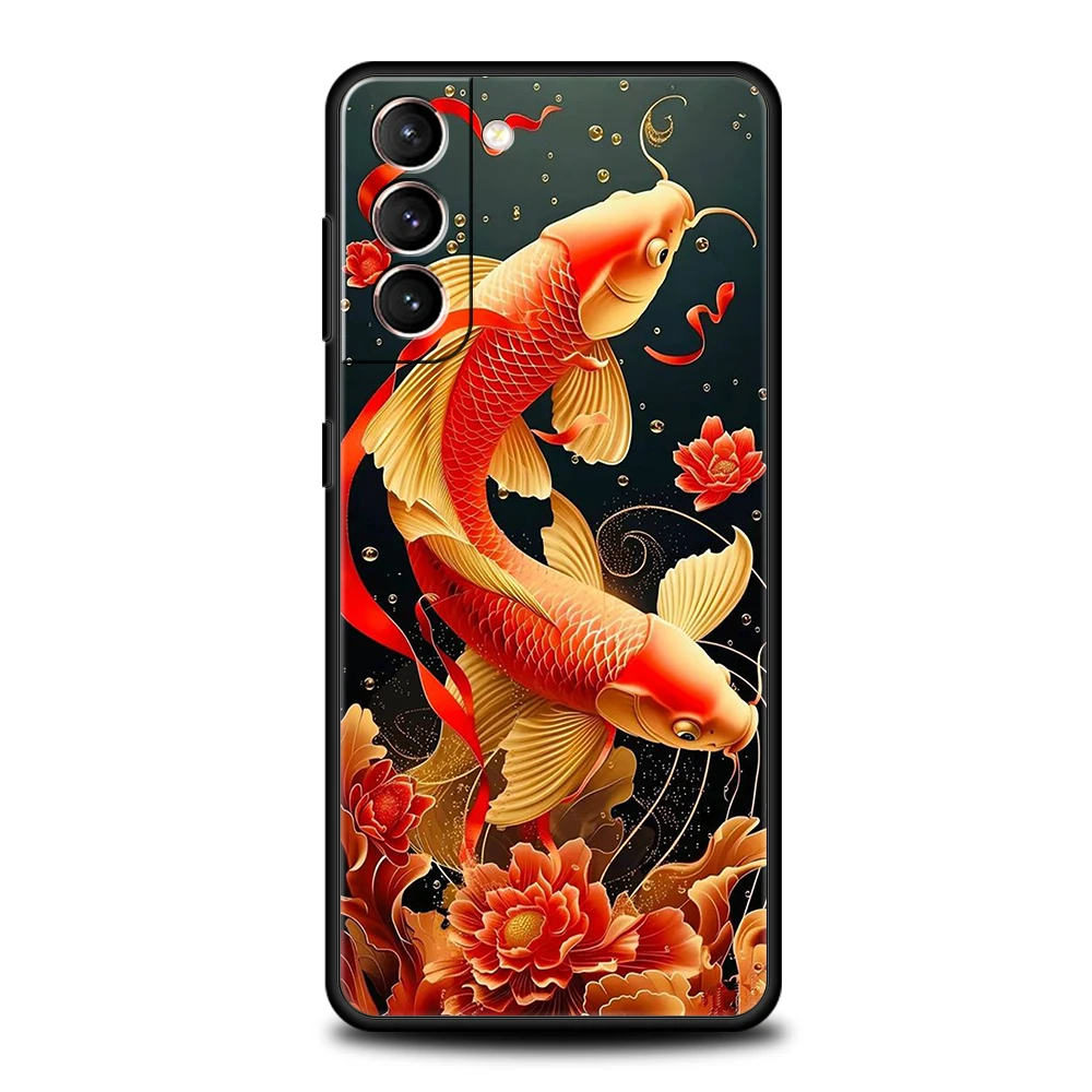 Cartoon Fisch Fall für Samsung Galaxy S24 S23 S22 S20 S21 Fe Ultra S10 S10E S9 S8 plus 5g Silikon stoß feste Telefon abdeckung Capas – Detail 6