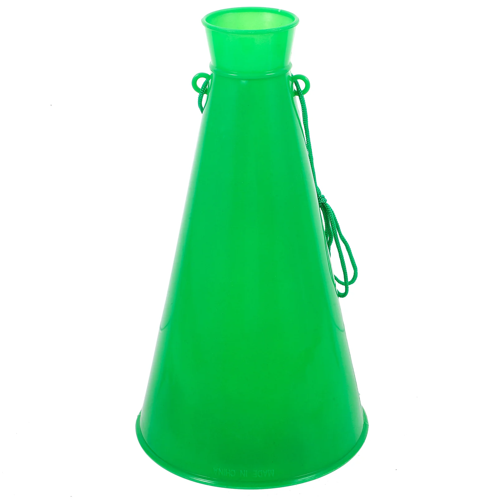 4pcs Cheer Megaphones Plastic Party Horns Green Toddler Toys Kids Cheering Props Portable Football Trumpet Mini