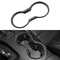Premium Center Console Trim Cover - Car Interior Cup Holder and Gear Shift Panel Overlay Sticker (Water cup only)