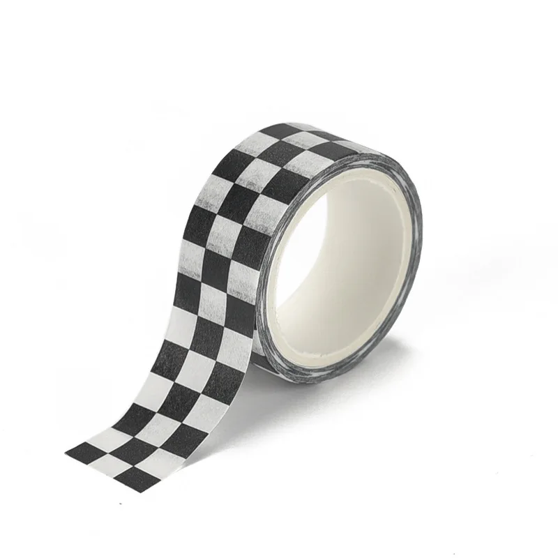 Grid Pattern Decorative Washi Tape for DIY Crafting and Bookkeeping