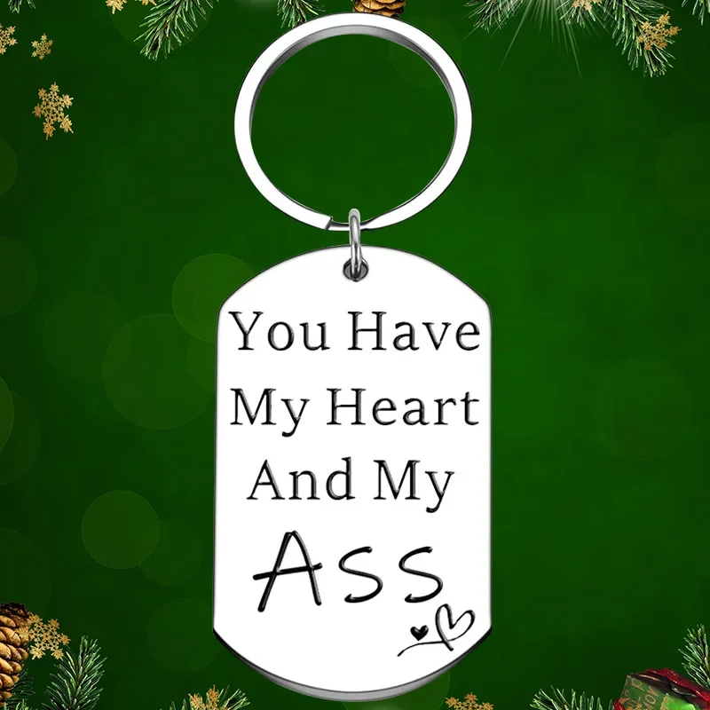 

You Have My Heart Keychain Pendant Boyfriend Girlfriend Husband Wife Key Chains Valentines Day Gifts