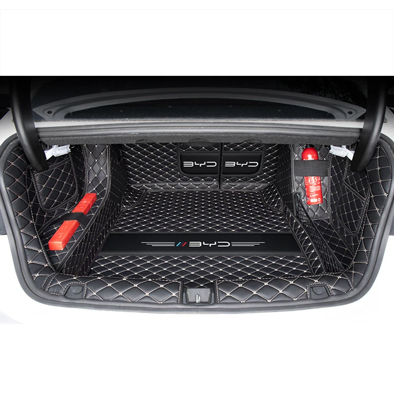 

Leather Car Trunk Mat Cargo Liner for byd chazor destroyer 05 2022 2023 2024 2025 accessories rear boot interior carpet pad