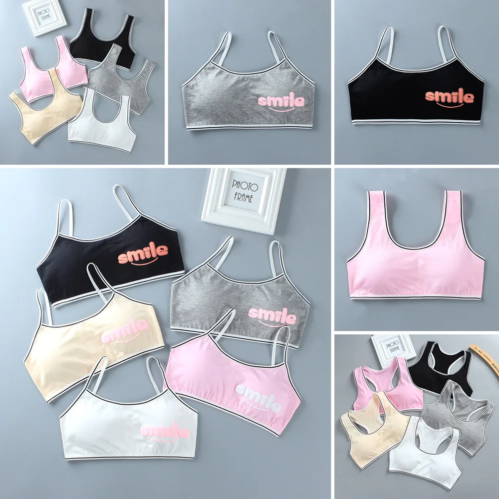 

Girls Training Bras Kids Soft Underwear Girls Accessories Breathable Children Bras for Teen Girl 8-16y Teenage Girls Clothing