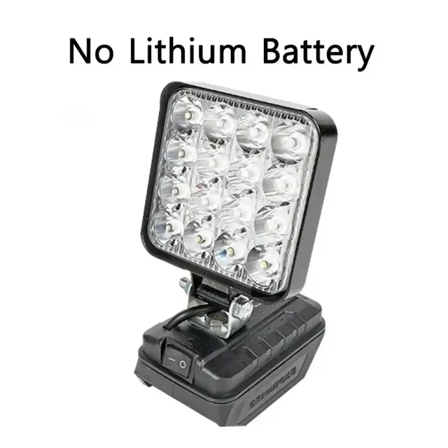 Lumière LED pour batterie Makita 4 pouces projecteur Portable sans fil travail en plein air pêche outil d'urgence portatif lumière sans batterie pas USB 4