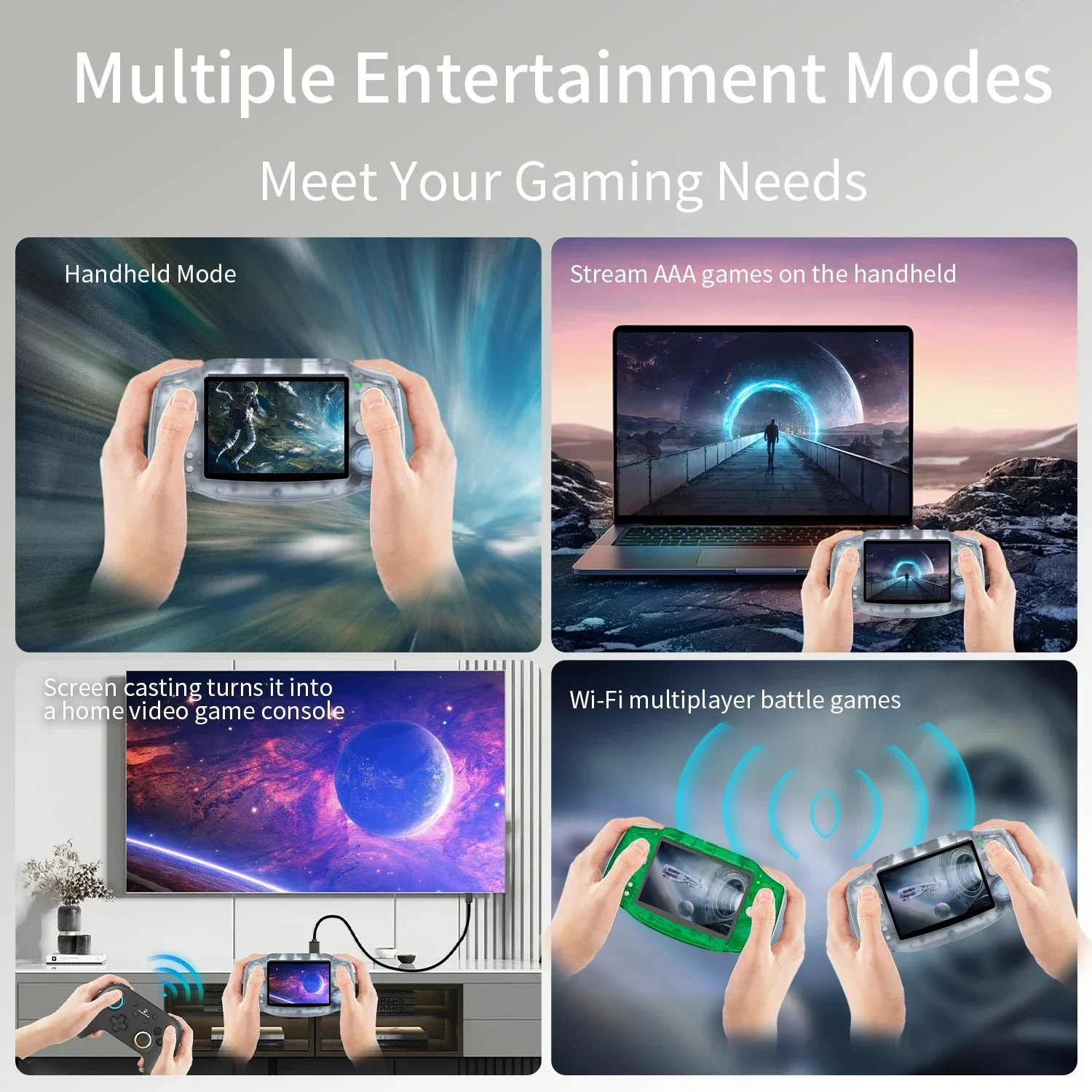 Anbernic RG34XX RG 34XX Handheld Players Video Game Console 3.4'' IPS Linux Portable Retro 256G PSP Games_voghion.com