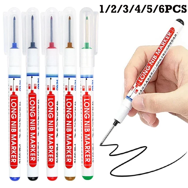 20mm Long Head Marker Pens Woodworking Decoration Deep Hole Marker Pen Marker  Pens for Writing for Deep Hole Ceramic Tile Marker - AliExpress