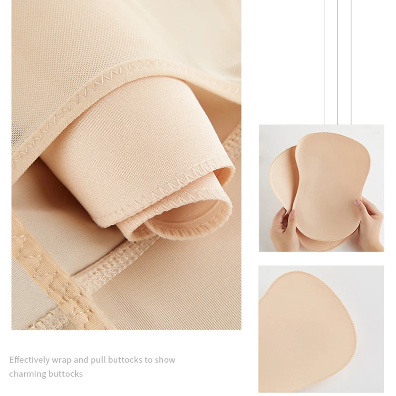 Slimming Panties Padded Hip Filling Women Tummy Control Fake Ass False Buttock Lifter High Waist Push Up Body Shaper Shapewear