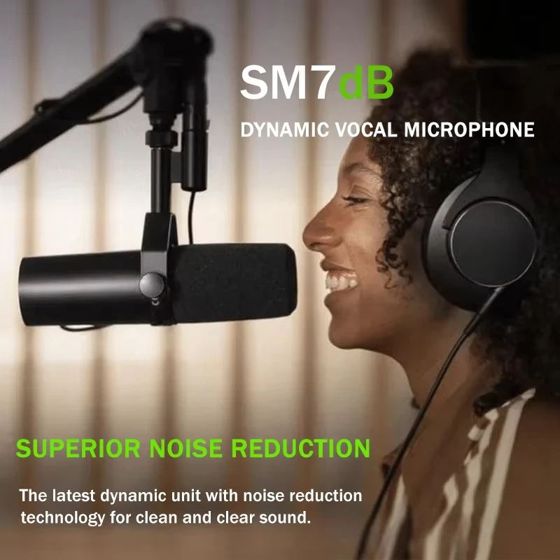 CNRV SM7DB 다이나믹 카디오이드 마이크, 라이브 보컬 녹음, 공연, 스튜디오용, 선택 가능한 주파수 응답 마이크