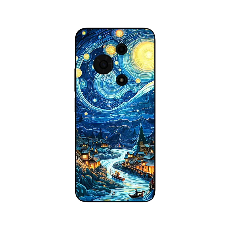 Floral Wolf Soft Silicone Phone Cover