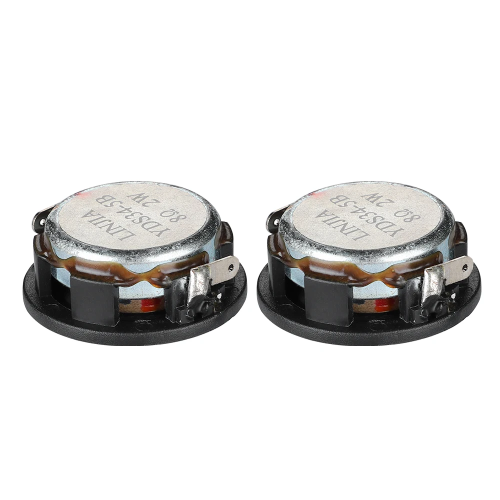 AIYIMA 34MM 8 Ohm 2W Full Frequency Mini Speaker Neodymium Magnetic Audio Speaker Aluminum Basin Rubber Edge Loudspeaker 2Pcs audio speakers