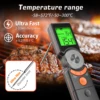 Portable Meat Thermometer LCD Digital Baking Instant Read Kitchen Waterproof Food BBQ Thermometer Handheld Fold Thermometer 2
