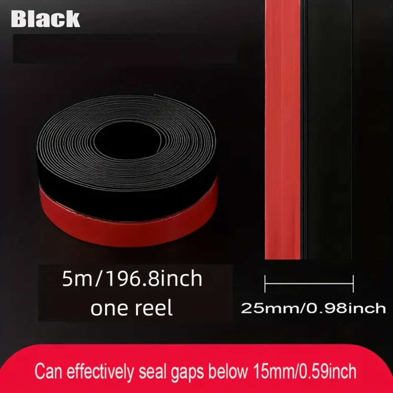 5M Self-Adhesive Weatherproof Door and Window Seal Strip