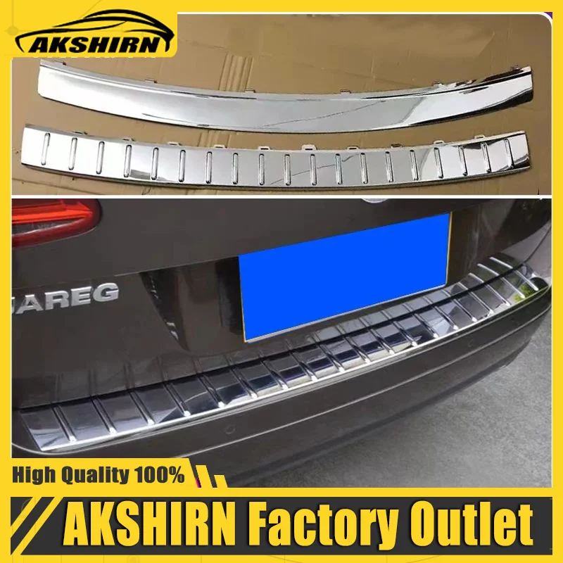 

For Volkswagen Touareg 2002-2018 Car cover Original factory ABS plating Rear bumper Protector Sill Car styling