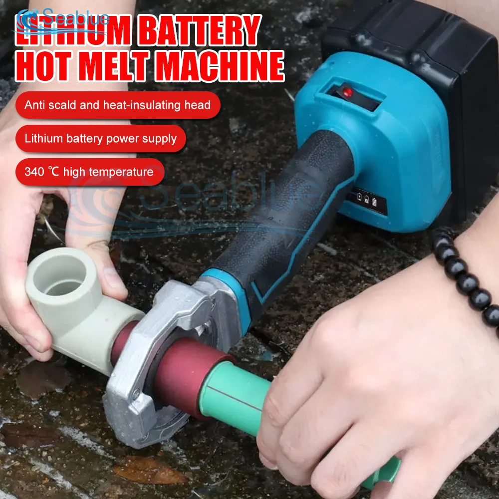 20mm 25mm 32mm Pipe Welding Machine PPR Pipe Soldering Plastic Welding Tube Heating Hot Melt For Makita 18V Battery pipe welding iron pipe welding ppr pipe repair tool