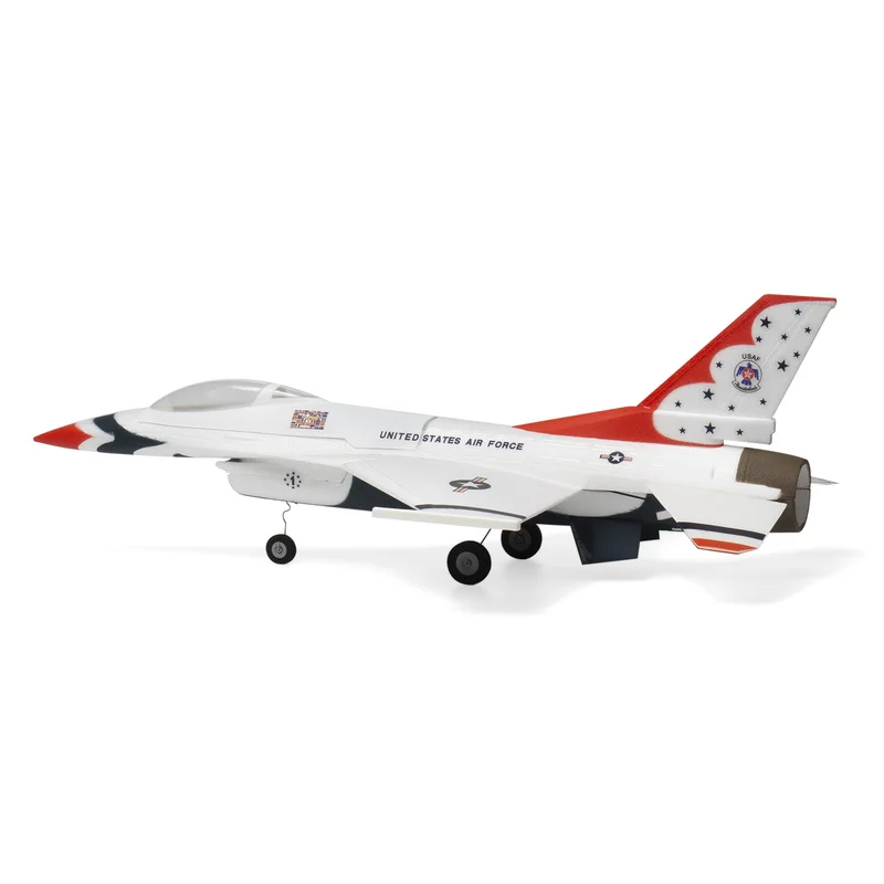 MinimumRC F-16 마이크로 제트 시뮬레이션 30mm 덕트 2S 자이로 자체 안정화 RC 비행기 장난감 원격 제어 고정익 항공기 모델