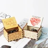 Wooden Hand Cranked Music Box, Can't Help Falling in Love Theme, Valentine's Day Gift for Lovers, Birthday Present for Girlfrien 1
