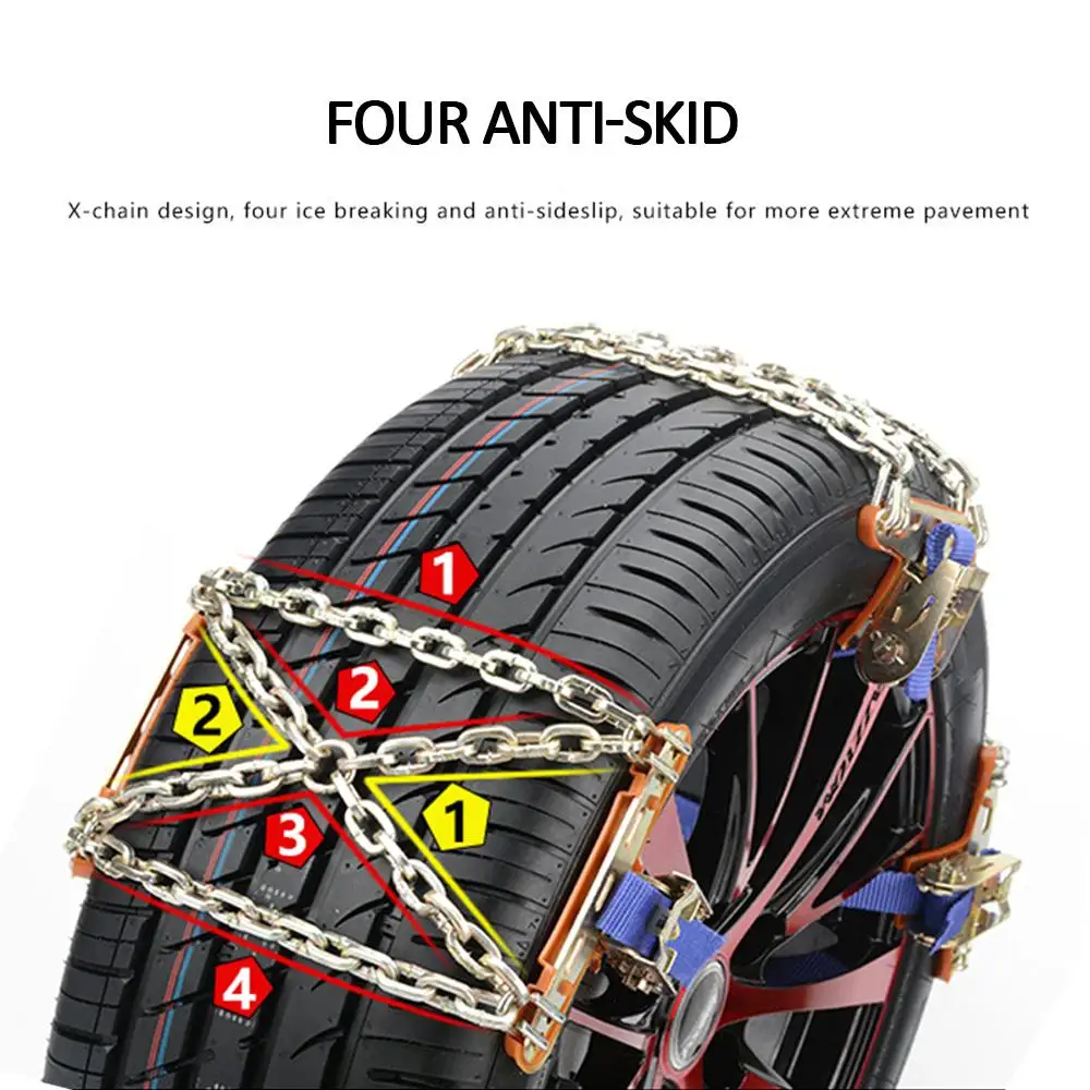 New Snow Chain Urethane Set Wheel Ties Belts Car Tires Chains Winter Anti-slip Chain Anti Skid Plastic Snow Chains tire chains