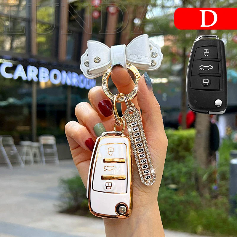 1 x bouton de housse de clé de voiture excellent toucher pour étui porte- clés