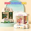 Kids Claw Machine Toy Stuffed Doll Gachapon Game Currency With Music Luminous 31CM Mini Arcade Machine For Children Gifts 4