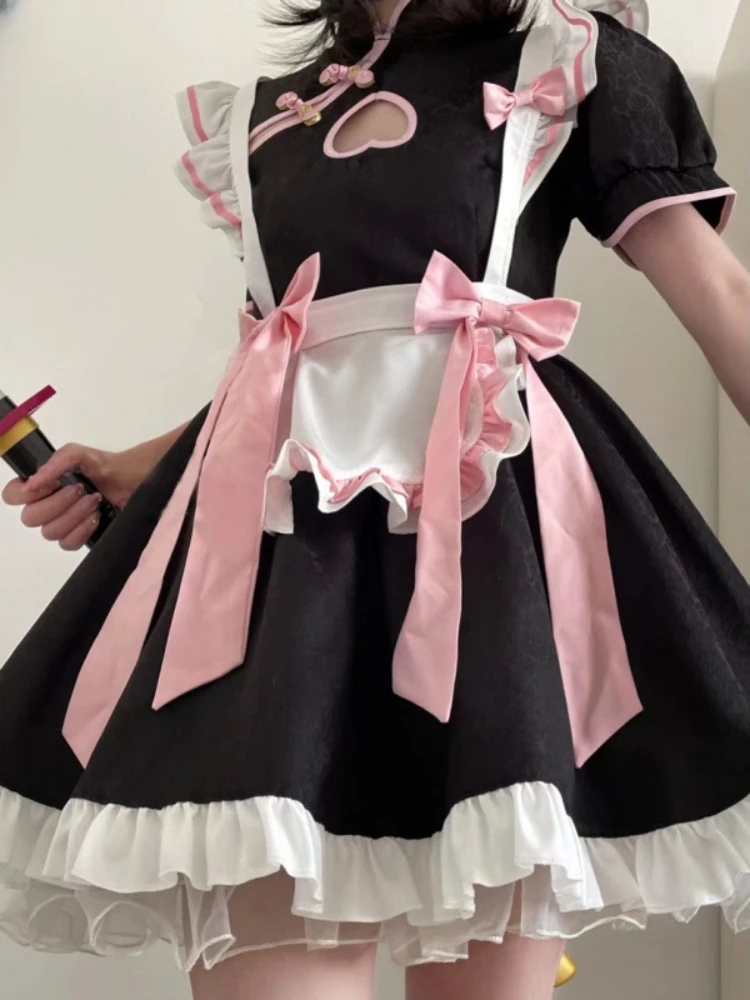 Lolita Maid Dress Costumes Party Club Outfit Schoolgirl Cosplay Uniform Role Playing Set for lolita suspender dress,lolita dress,lolita cosplay costumes