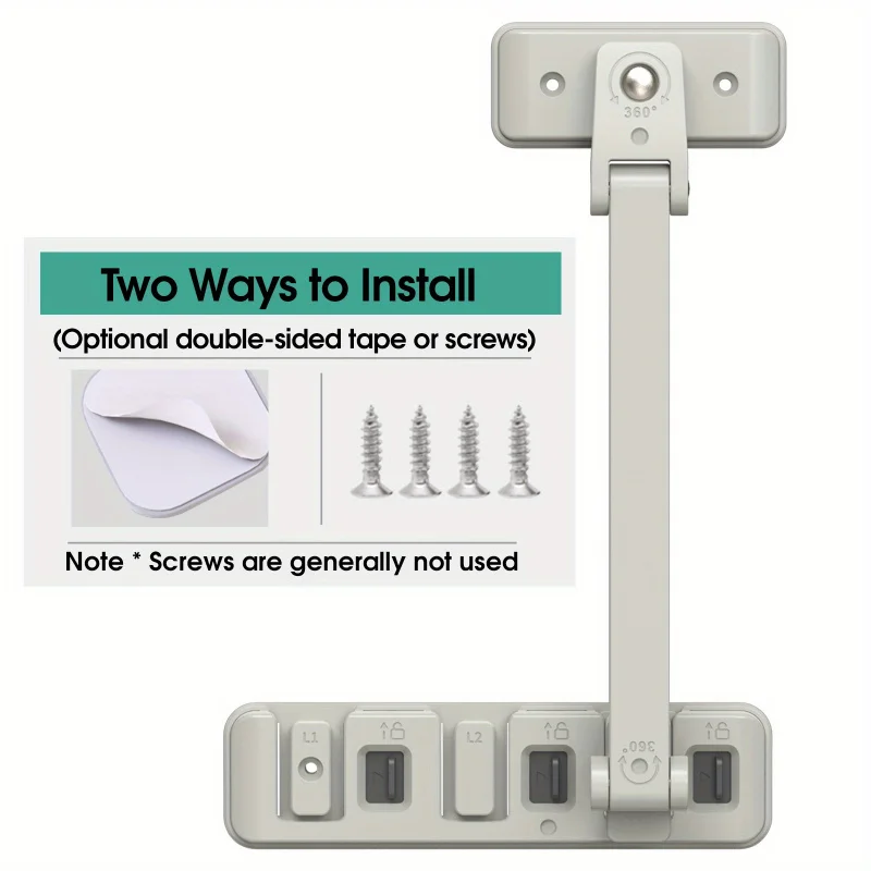 Childproof Window Lock Anti-Fall Guard for Sliding Windows/Pets, ABS Tool-Free Installation, Durable Home Safety Protection