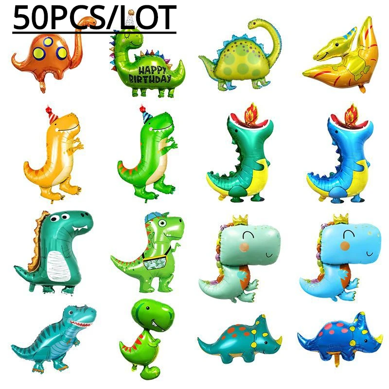 

Aluminum foil balloon dinosaur thickened aluminum film cartoon atmosphere party decoration balloon wholesale personality