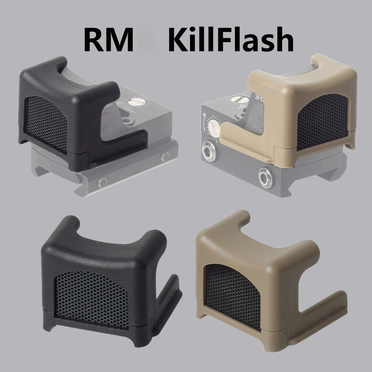 Tactical RM AOOG Red Dot Sight Killflash Protective Lens Honeycomb Metal Mesh Protector Cover Sight Scope Cap Accessories