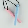 1Pcs Newborn Sensory Chew Necklace Chewy Kids Silicone Biting Teethers Toy Silicone Teether for Children With Autism Accessories 4
