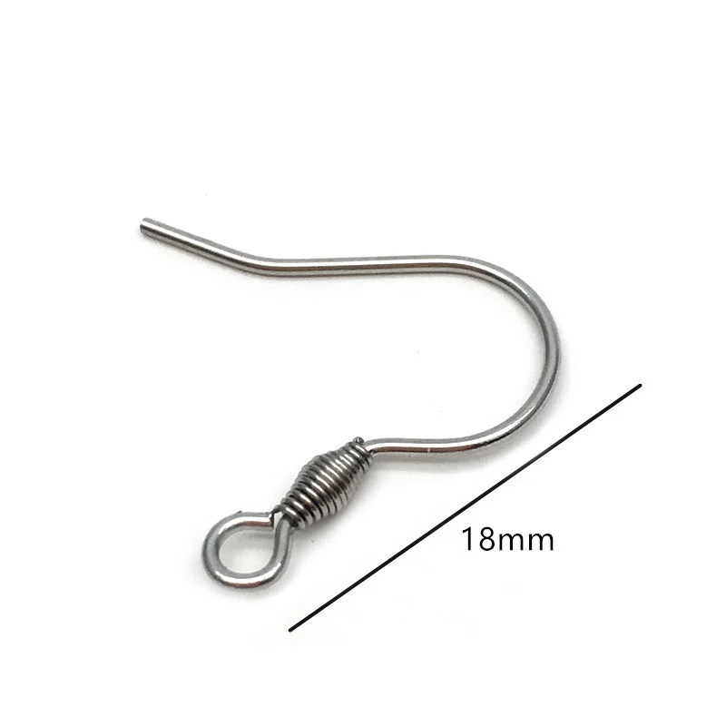 20-50Pcs 304 Stainless Steel French Wire Earring Hooks Hypoallergenic  Jewelry Making Findings Ear Wires Nickel Free
