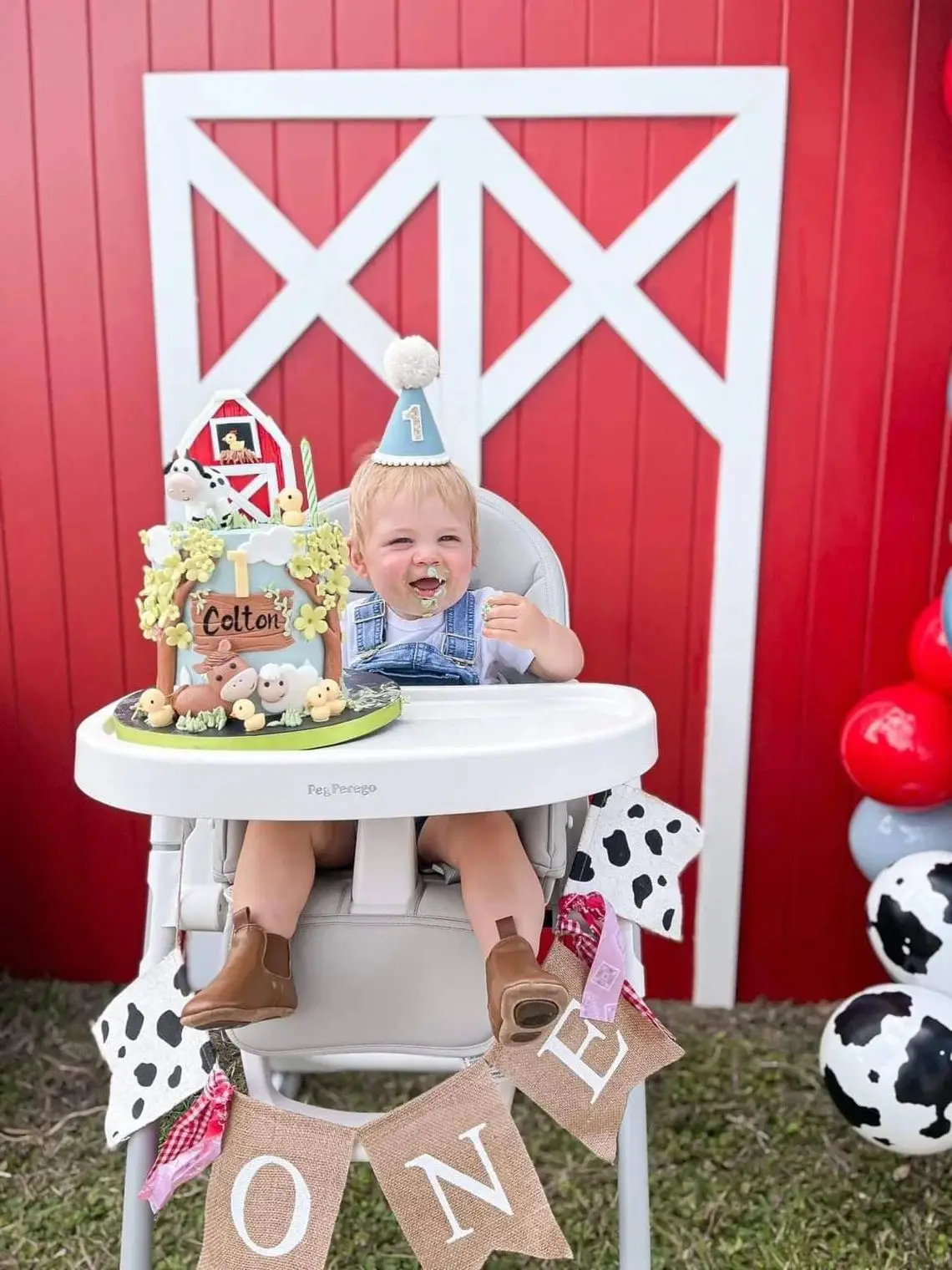 1st Birthday Hat Handmade Party Decoration Cone Hat Pet First Birthday Photography Atmosphere Prop for Girls and Boys