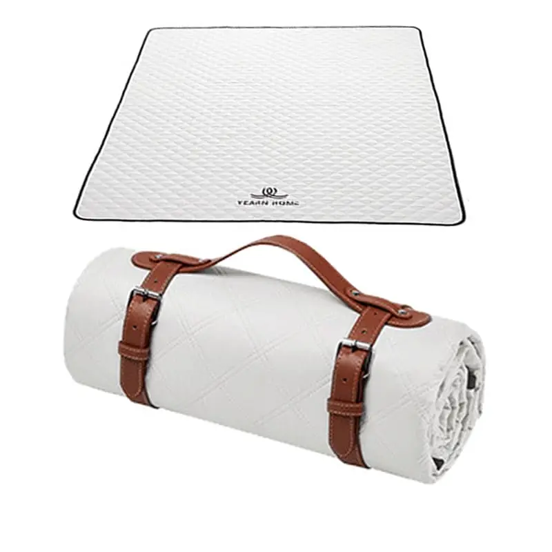Portable Large Picnic Mat Outdoor Blanket for Waterproof Foldable Handy Mat Tote Camping Travel Grass Machine Washable 80'x80''