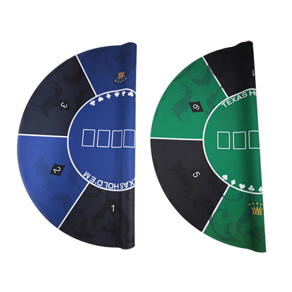 

Aobo New Design Rubber Gambling Poker Round Table Mat Casino Tablecloth Texas Hold'em Round Table Mat