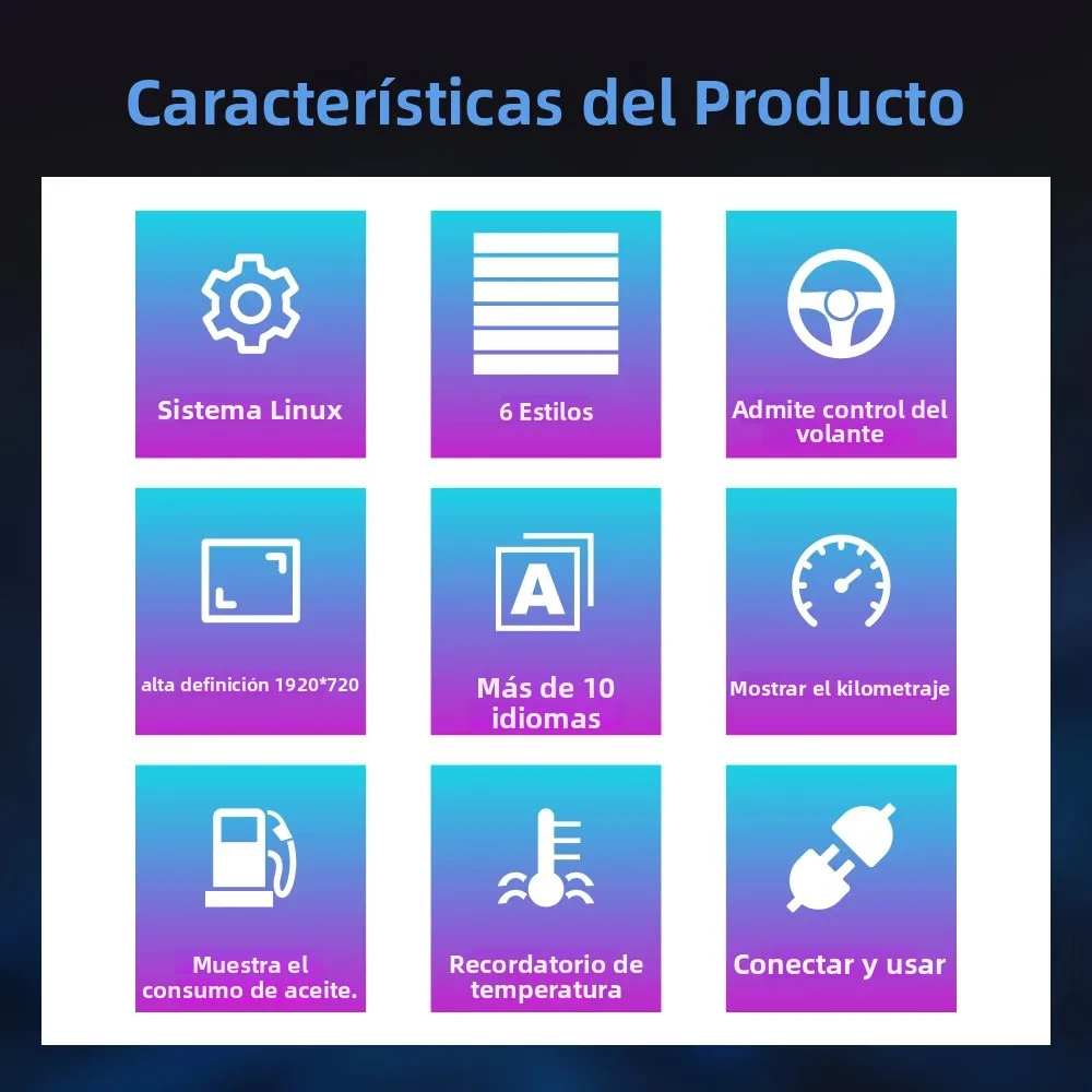 Tablero de instrumentos de panel para Toyota Highlander 2015-2020, velocímetro Digital LCD, tacómetro más reciente de 12,3 pulgadas 4