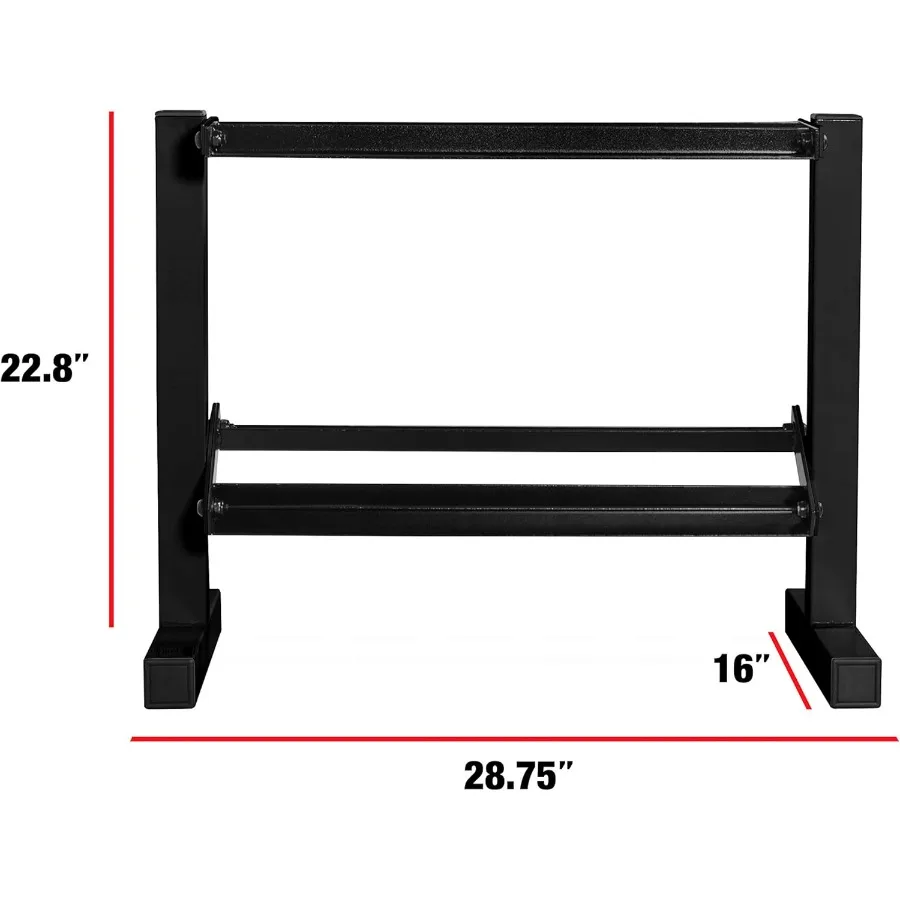 150 lb Dumbbell Set with 2-Tier Rack |Comfort Handles